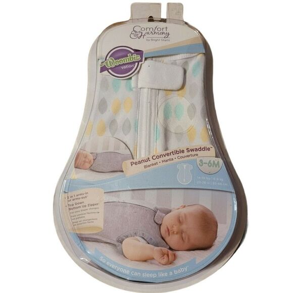 Bright Starts Comfort Harmony Peanut Swaddle - Picture 1 of 2